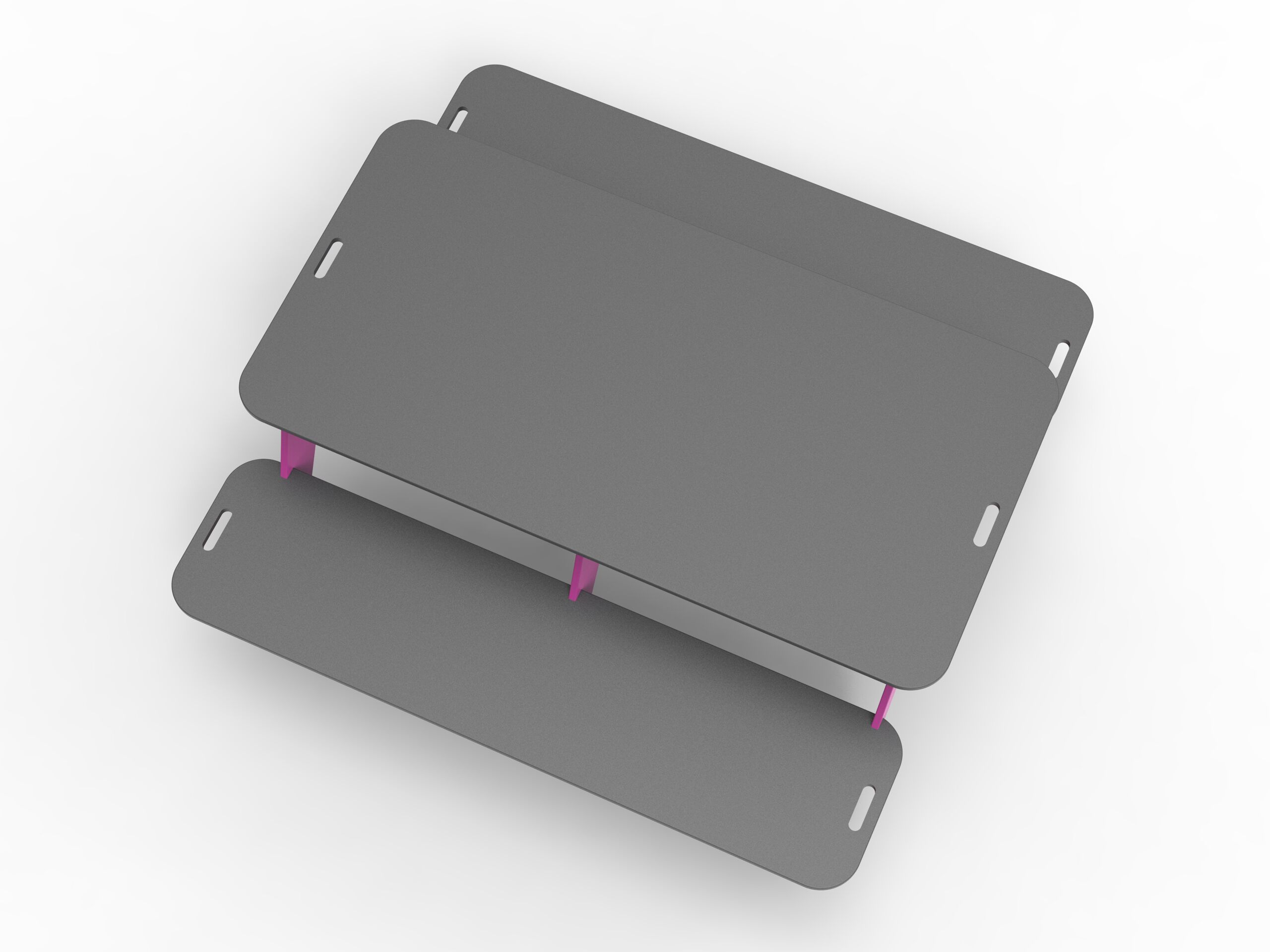 Прямоугольный стол для пикника из полиэтилена со встроенными скамейками Donye Beat ARCH-00034300 - Вид №4