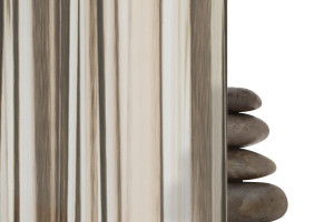 FSRT352 Стекло Vivispectra elements показано в конфигурации обзора с прослойкой изображения дыма юкки и стандартной отделкой Forms-surfaces