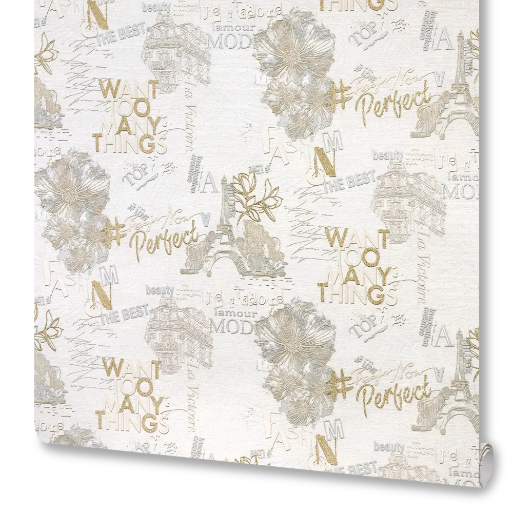 Обои флизелиновые Victoria Stenova Lamour бежевые 1.06 м 989367 86760115 STLM-2208264 L'amour