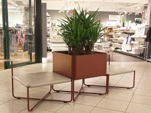 Nola Industrier Квадратная сеялка для общественных мест из стали с порошковым покрытием Arena U31-02/plant