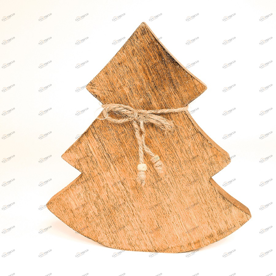 Украшение новогоднее "Ель деревянная" Wooden tree, 23х23х2,5 см ENJOYME  253083 Золото 