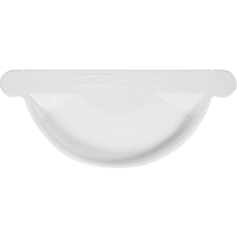 10010640 Заглушка желоба левая/правая цвет белый STLM-1015351 ИНТЕРПРОФИЛЬ  - Вид №1