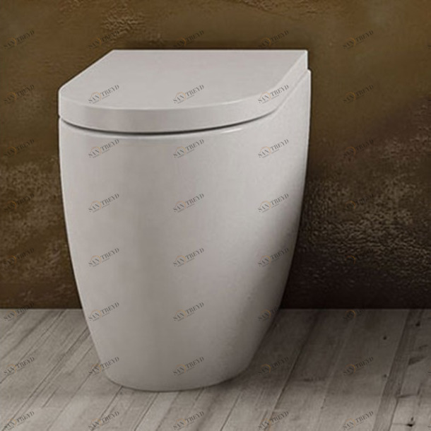 SMVASTR Приставной унитаз напольный Белый Ceramica Cielo SMILE Италия