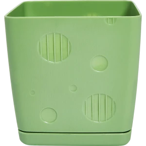 Горшок цветочный Engreen Microcosm 10.3x10.3x10.4 см v0.8 л пластик зеленый