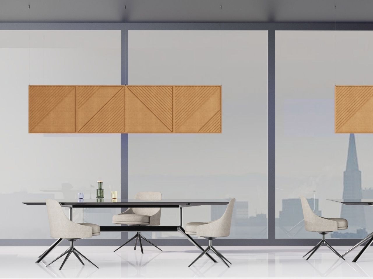 Рециркулированная акустическая панель из полиэфирного волокна Isolspace OBLIQUE ARCH-00052749 - Вид №25