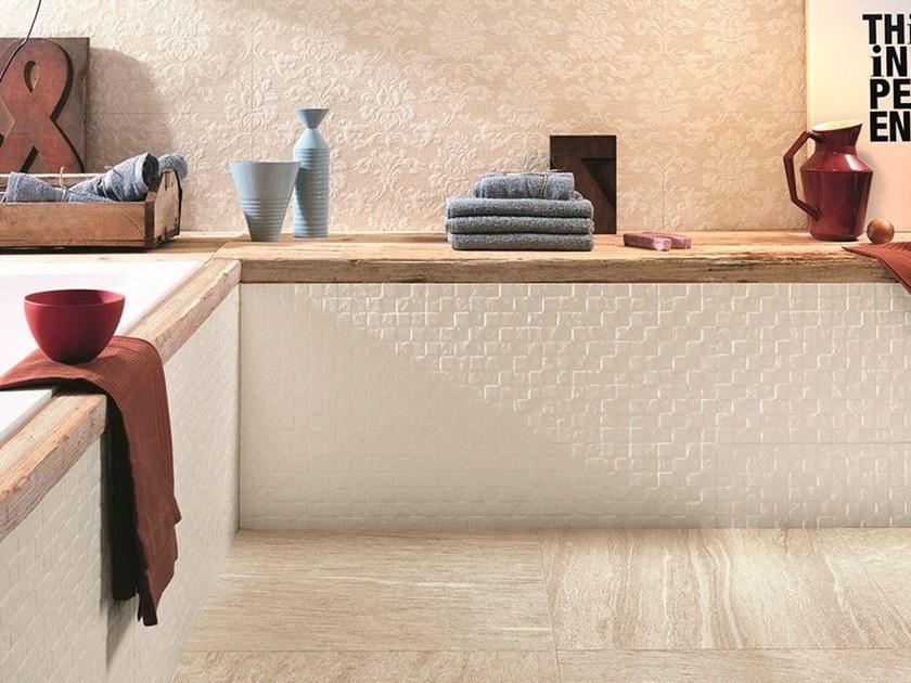 Italgraniti Трехмерная мозаика из белой керамики с эффектом камня Stone plan wall sun-id-1453187 - Вид №2