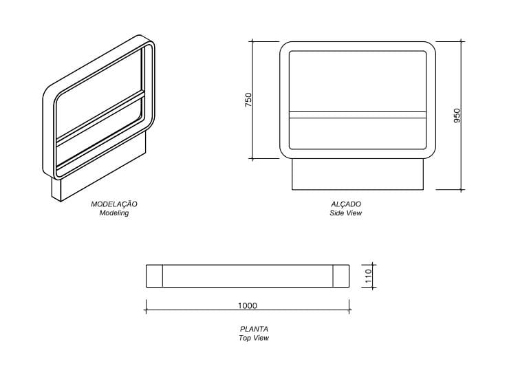Бетонный столб / стойка для велосипедов amop AR Pure + ARCH-00067481 - Вид №3