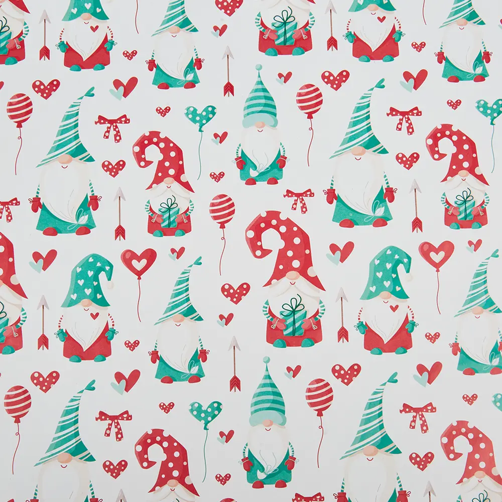 Упаковочная бумага «Гномики» 70 см Симфония STLM-2105958