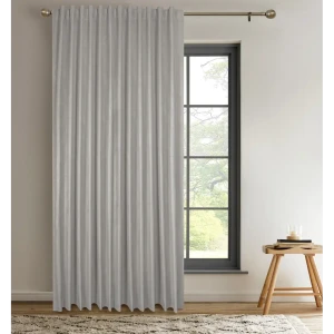 Штора на ленте Ника 200x270 см цвет светло-серый