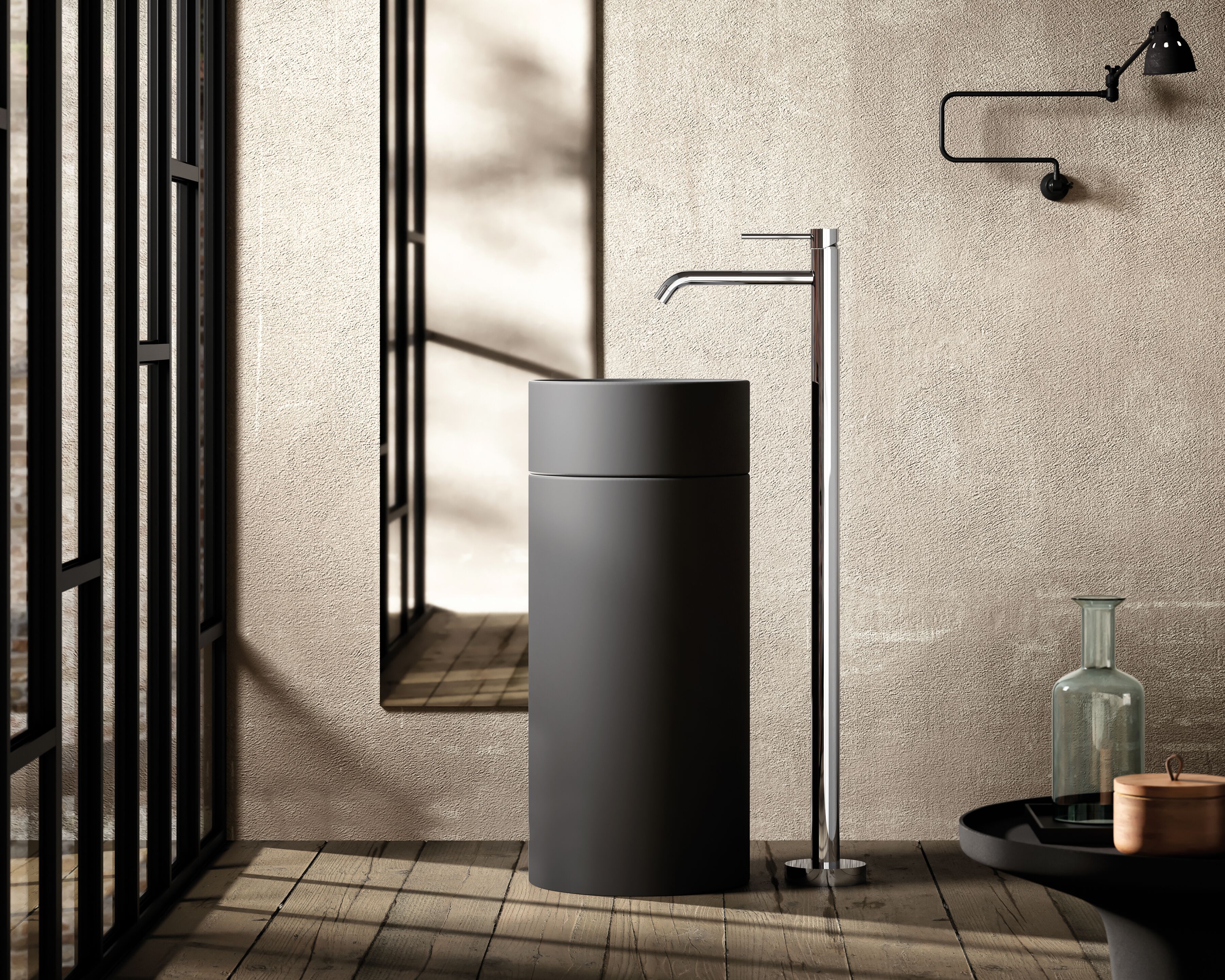 Напольный смеситель для раковины без слива RUBINETTERIA PAFFONI Light ARCH-00073269 - Вид №1