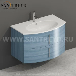 MDMC80Y6153 Тумба с двумя ящиками 78 см синяя Globo 4ALL Италия