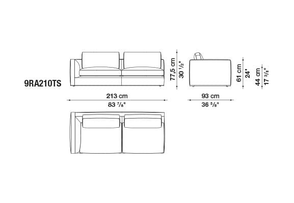 Ткань диван B&B Italia Ричард ARCH-00082196 - Вид №16