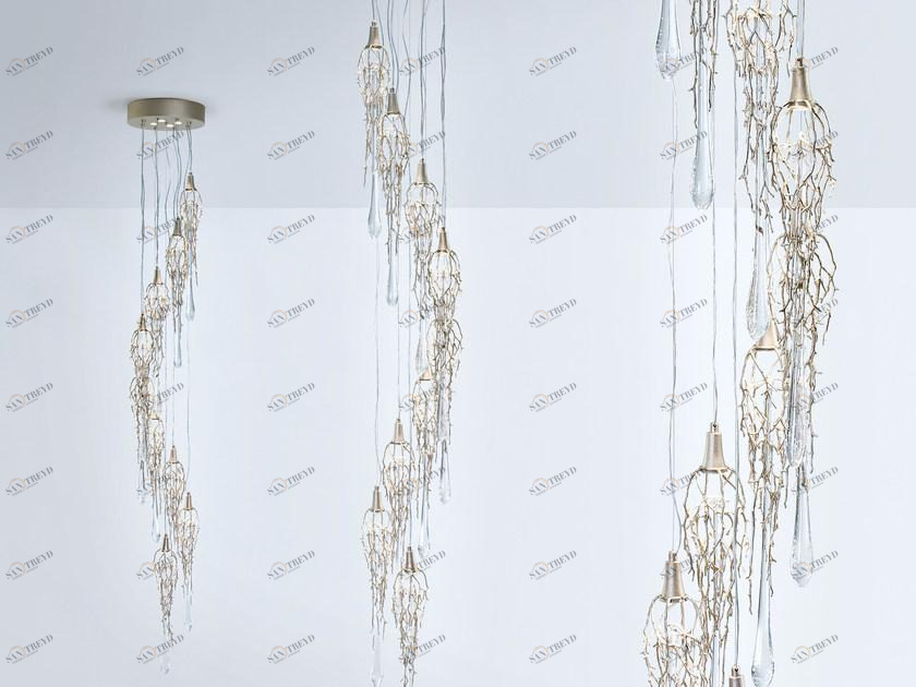 Serip Бронзовый потолочный светильник ручной работы Liquid Pl370/13