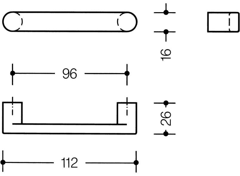 548.17.96 мебельные ручки HEWI USA Produkte  - Вид №2