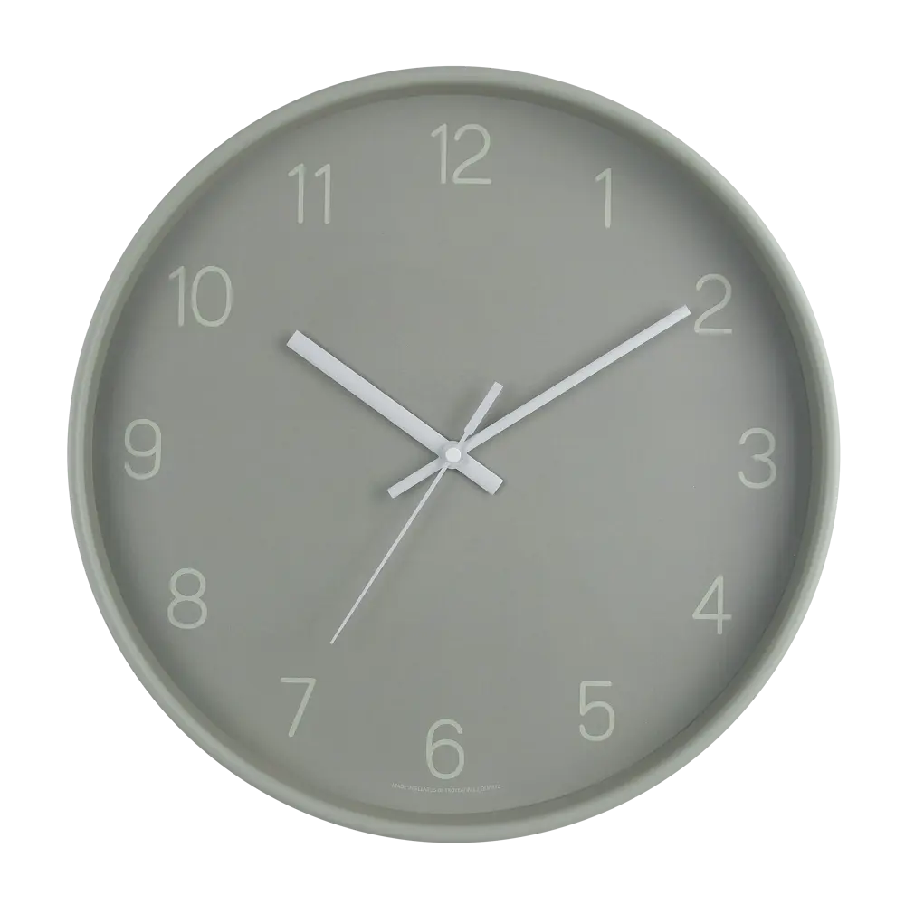 Настенные часы TROYKATIME круглые серо-зеленые с золотым декором 89395177 STLM-1571595