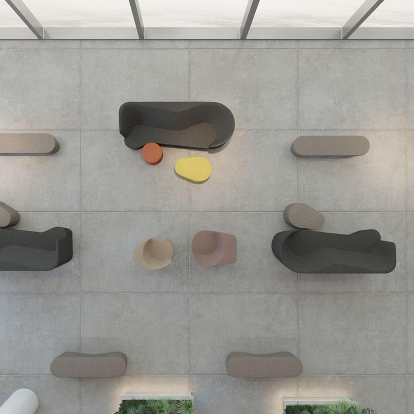 Moroso Овальный пуф из ткани Taba sun-id-1451087 - Вид №6