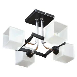 Люстра потолочная Светус Амарант черная 81-4x60-654