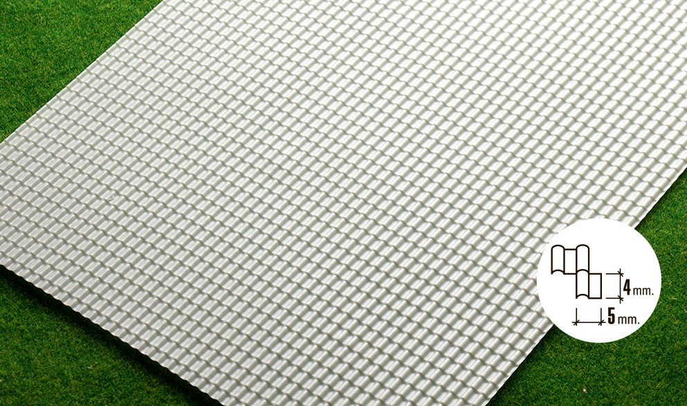 1/72 Объёмная текстура 18 х 27 х 0.03 см 041-mch-072 металлочерепица Morrison 