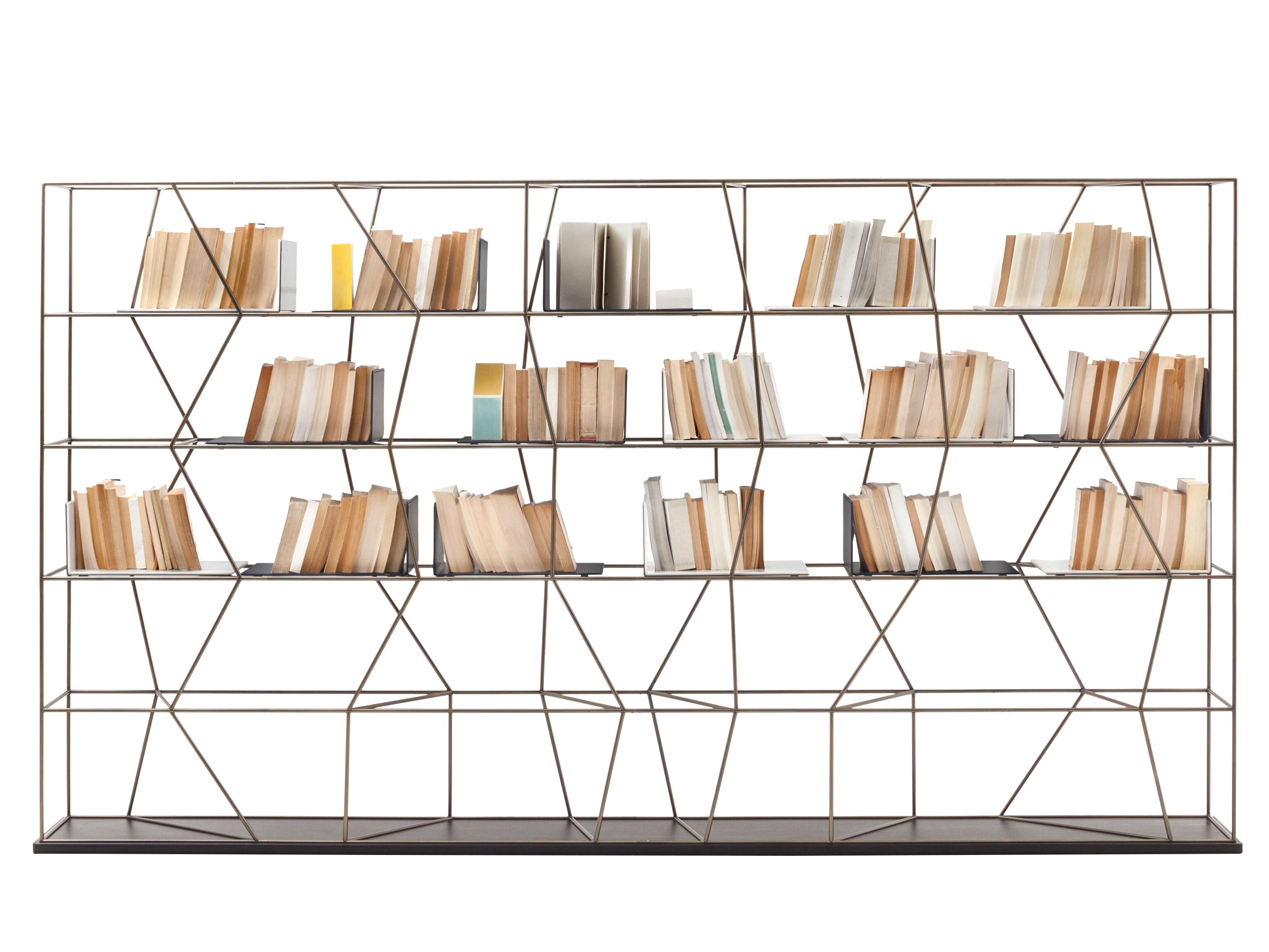 Книжный шкаф из нержавеющей стали Bontempi Casa LEXINGTON ARCH-00085982