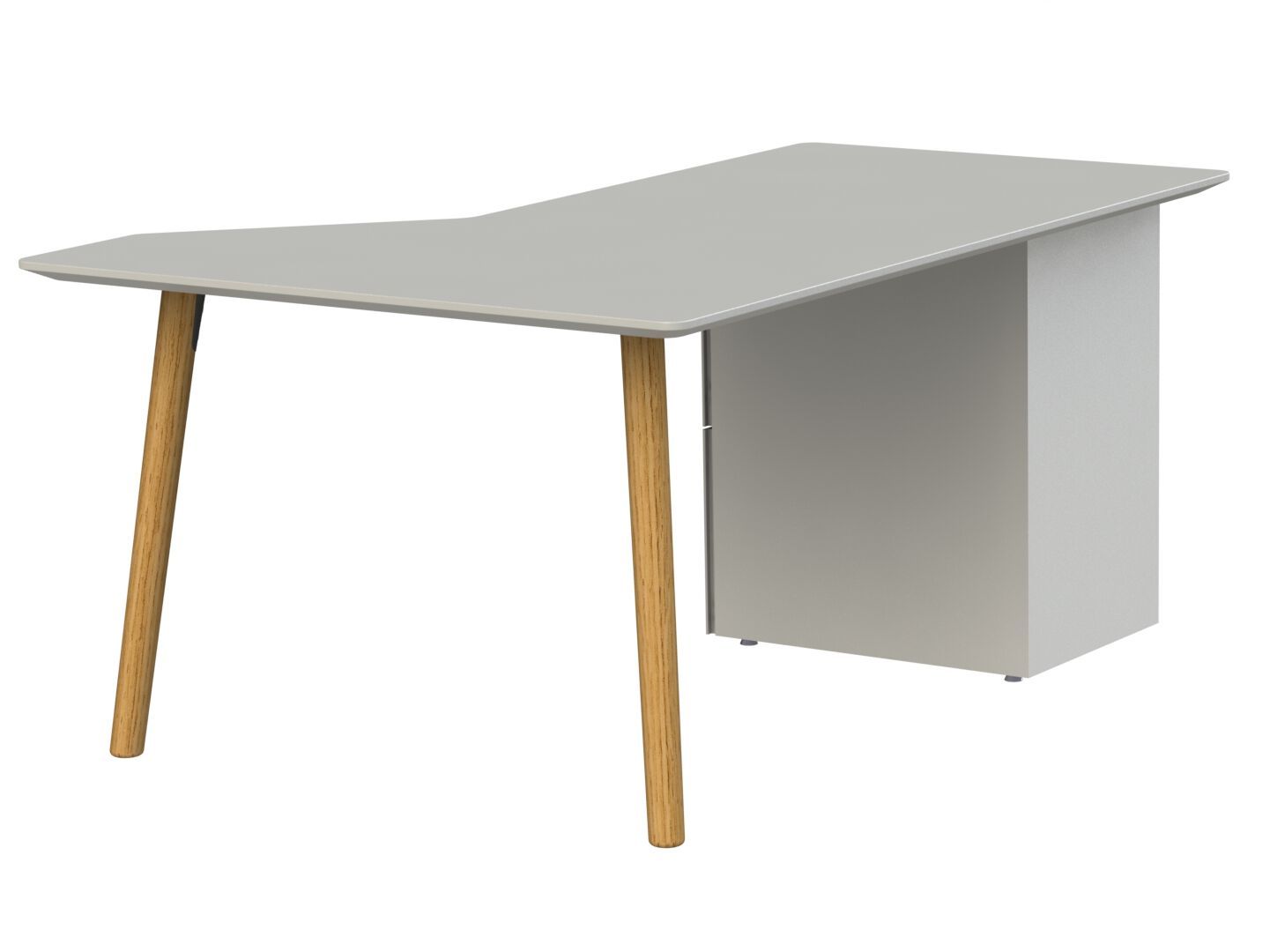 Деревянный рабочий угловой стол с ящиками Sellex Fly ARCH-00152132 - Вид №1