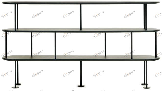 Wittmann Открытая металлическая полка с порошковым покрытием sun-id-1402630