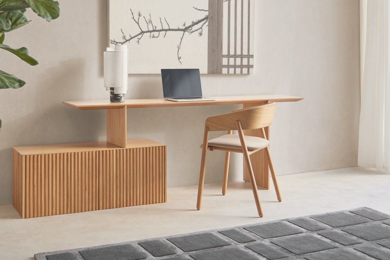 Деревянный прямоугольный стол с полками Punt Velasca ARCH-00115584 - Вид №1