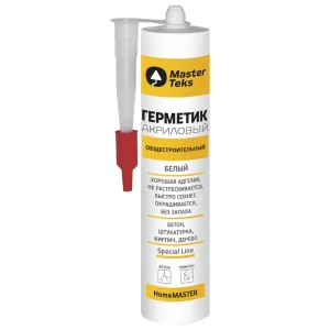 Герметик акриловый MasterTeks общестроительный 260 мл белый