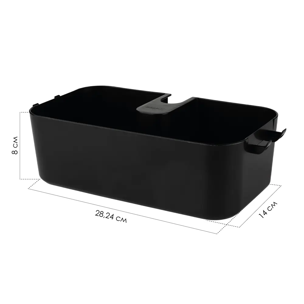 Полочка для душевой штанги Berossi Kniva цвет базальт Kvina STLM-2044592