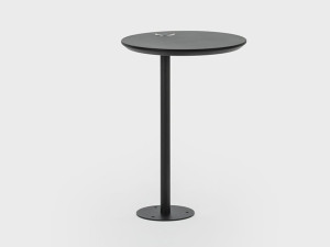 Круглый журнальный столик с USB-разъемом