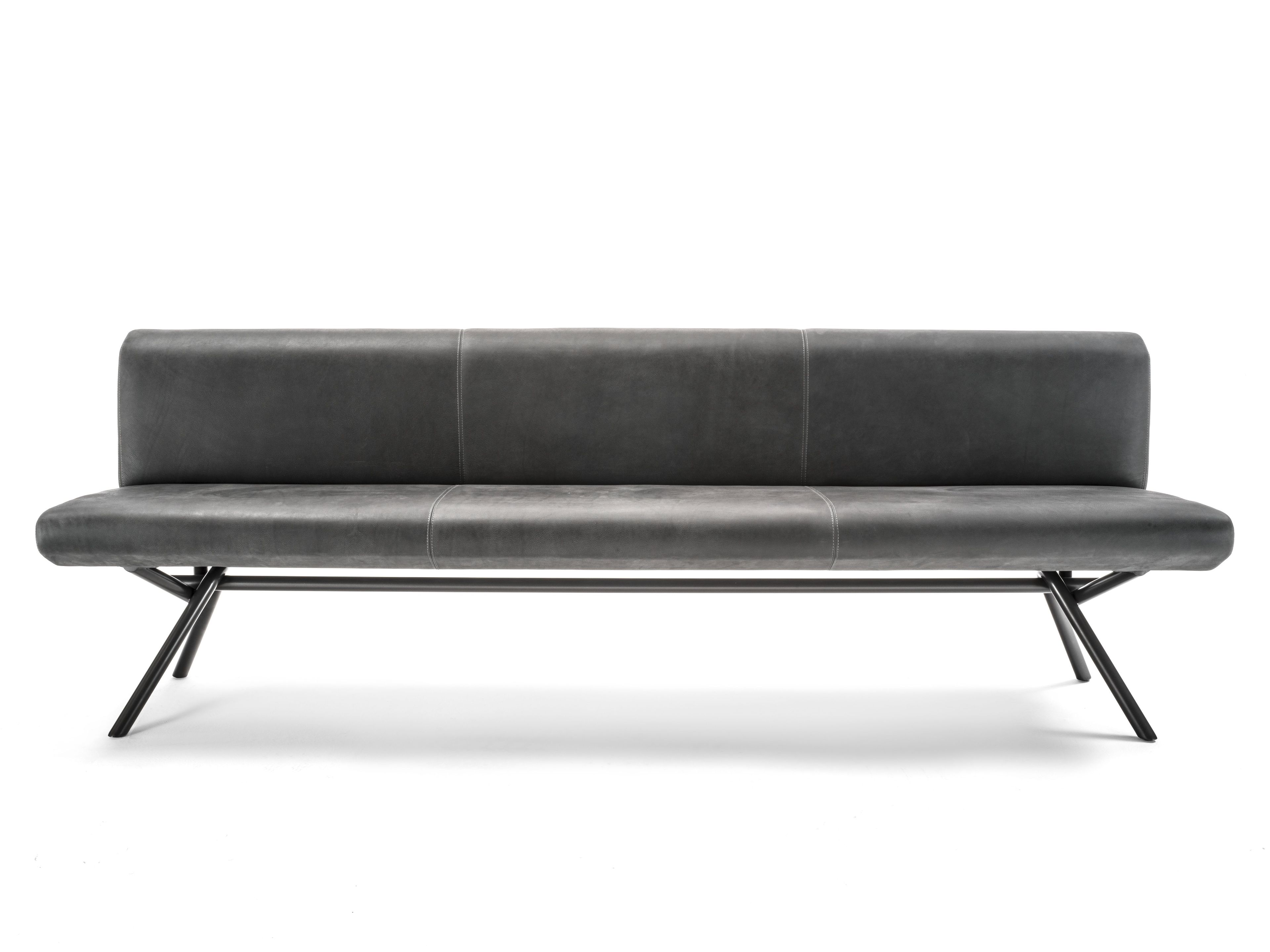 Мягкая скамья со спинкой Riva 1920 Iron ARCH-00120977