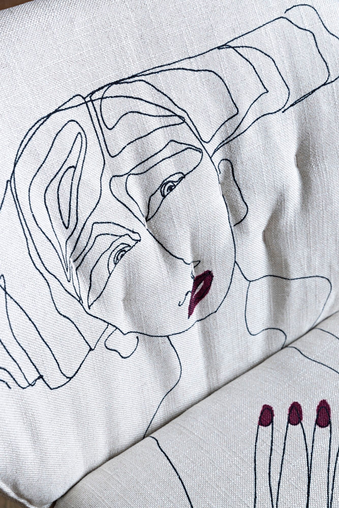 Тканевый стул с подлокотниками Saba Italia Нью-Йорк ARCH-00121686 - Вид №10