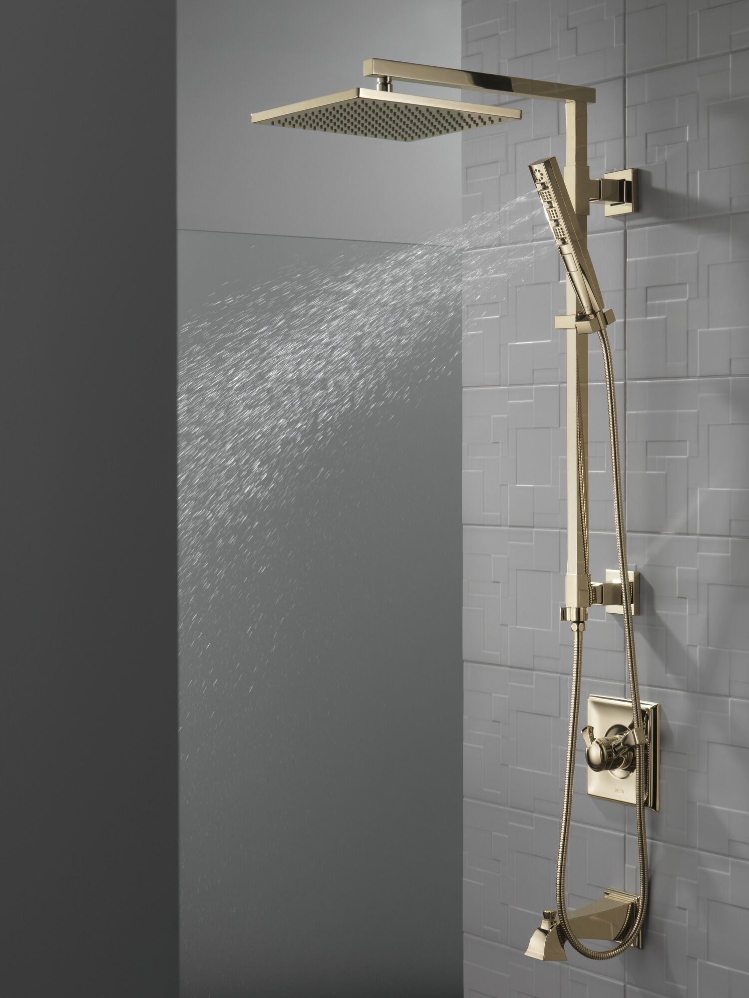 52159-PN Металлическая душевая лейка Raincan с одинарной настройкой Delta Faucet Universal Showering Полированный никель  - Вид №4