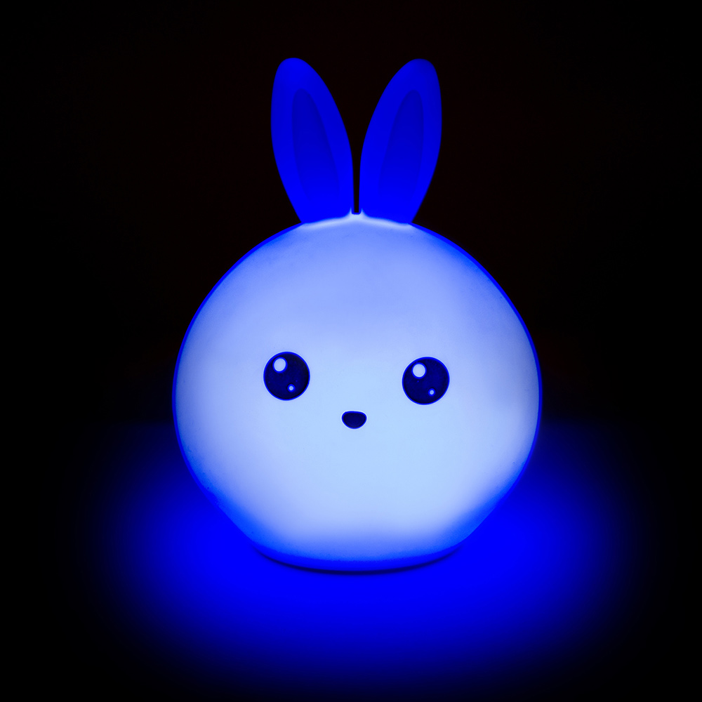 Ночник детский "Веселый зайчик с голубыми ушами" LITTLE LOVELY COMPANY  281703 Белый Santreyd  - Вид №8