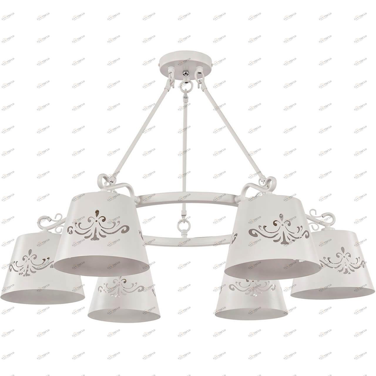 Подвесная люстра Freya Aurora FR2259-PL-06-W FREYA ДИЗАЙНЕРСКИЕ, AURORA 187160 Белый 