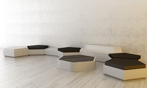 3-местный QM Foam Contract диван Quinze & Milan PENTAGON SOFA LARGE ARCH-00094732 - Вид №1