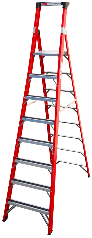 Стремянка стеклопластиковая с органайзером ALUMET FGP 208