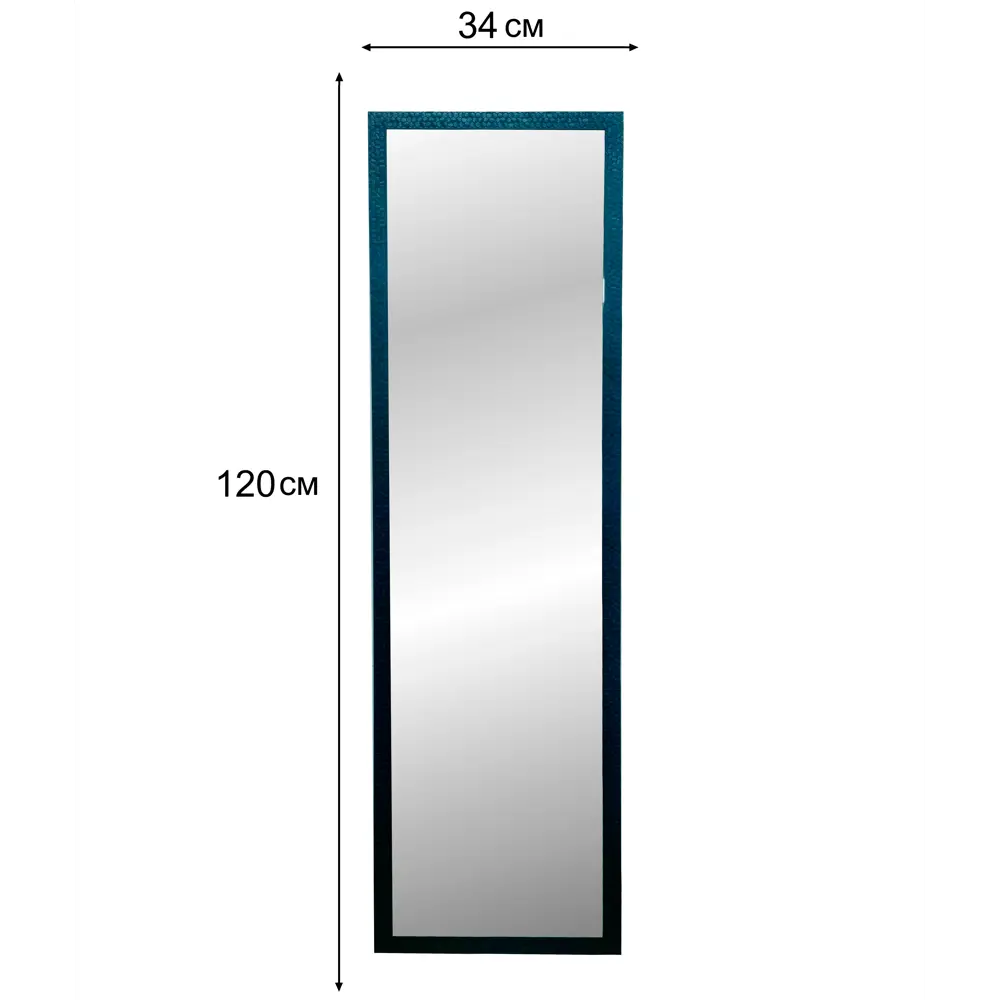 Зеркало декоративное Соты прямоугольник 33x120 см цвет черный 87480807 STLM-2084863 Santreyd - Вид №1