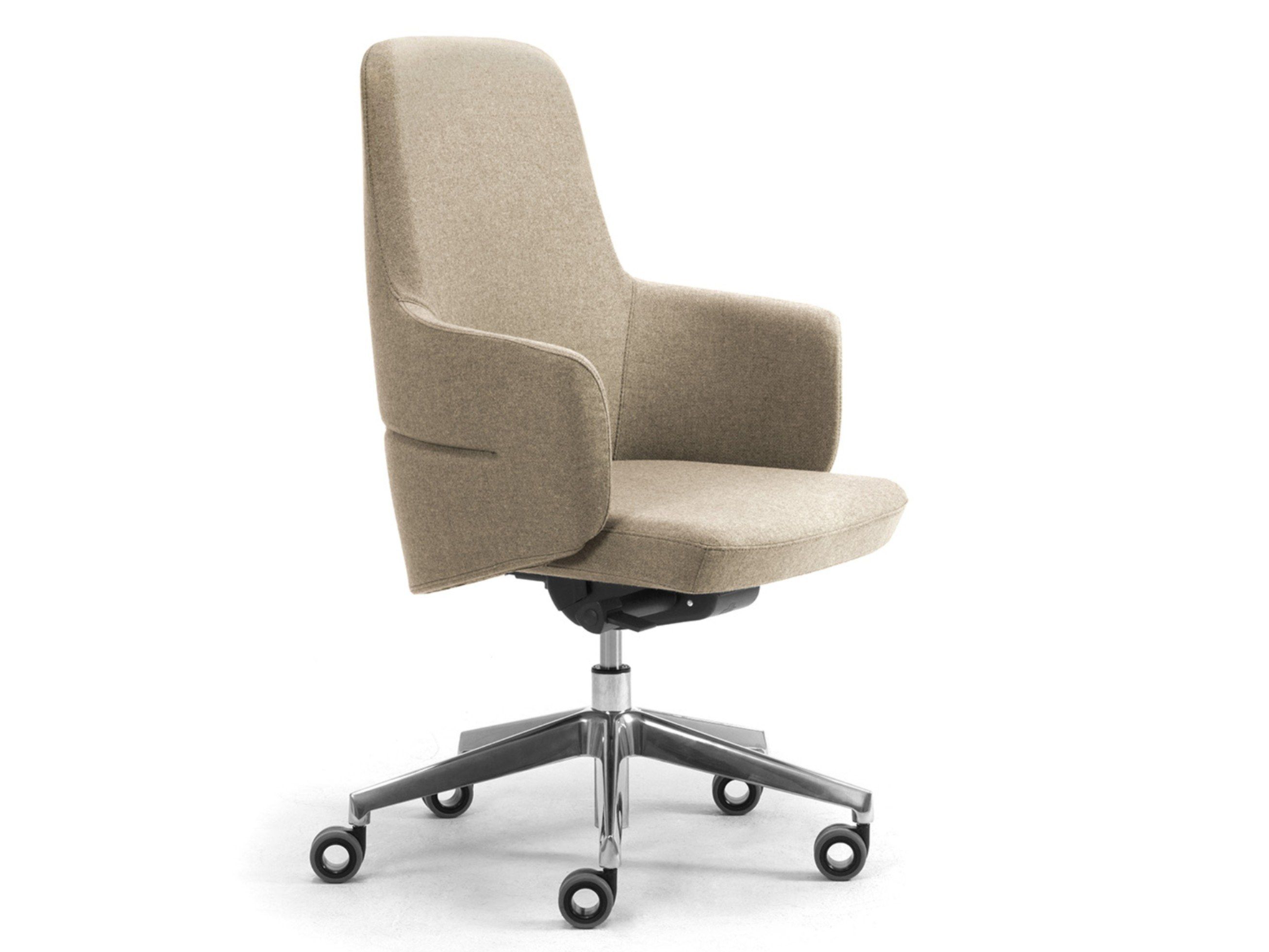 Шерстяное регулируемое по высоте офисное кресло с подлокотниками Leyform ARCH-00083598 - Вид №1