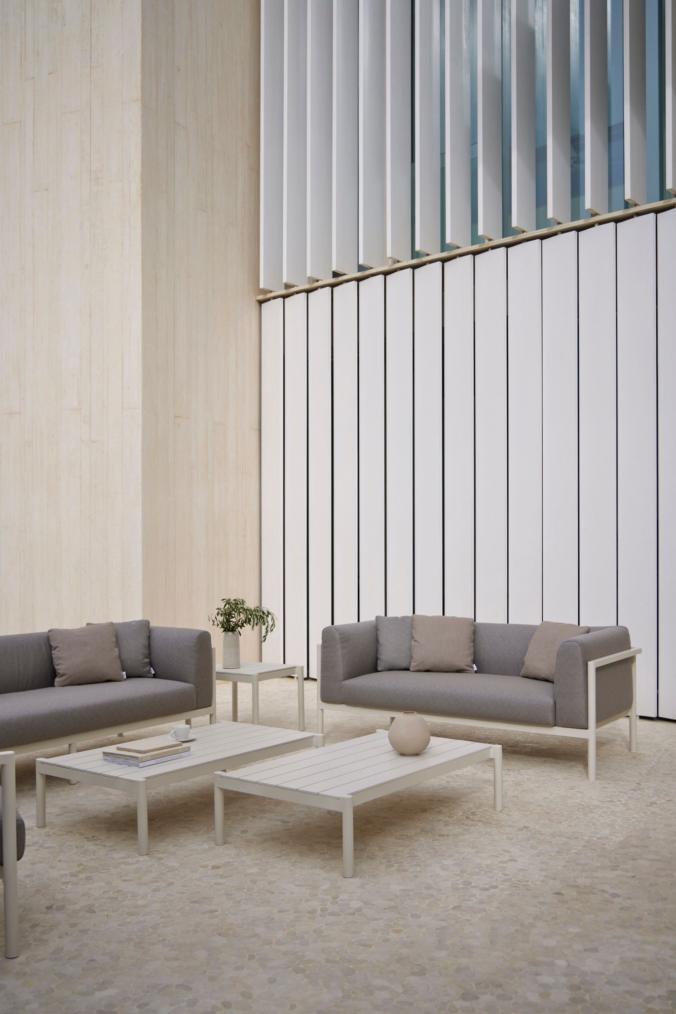 Прямоугольный алюминиевый журнальный столик с керамической столешницей POINT Origin ARCH-00066853 - Вид №12