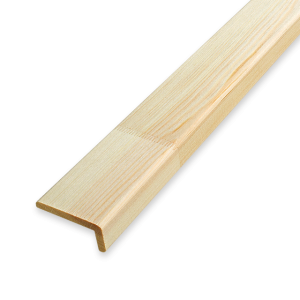 84688468 Уголок плоский деревянный сращенный разнобокий 18х40х1000 мм Сосна Экстра STLM-0053721 Santreyd