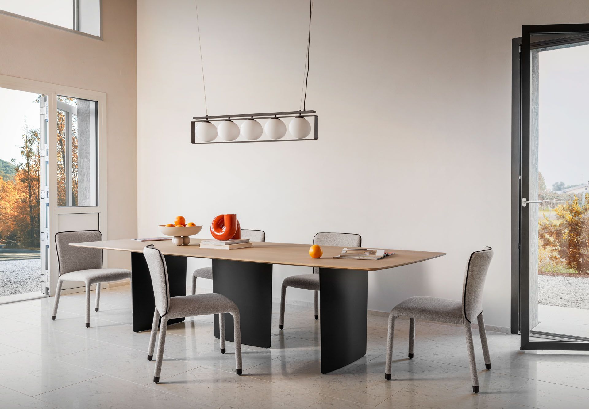 Прямоугольный стол с металлическим основанием Midj фольга ARCH-00074941 - Вид №6