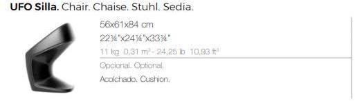 VONDOM Садовое консольное кресло с подлокотниками Ufo sun-id-1436918 - Вид №2