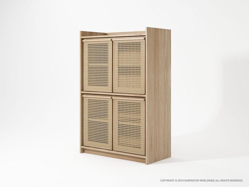 KARPENTER Комод из массива дерева и ротанга Roots sun-id-1422030 - Вид №1