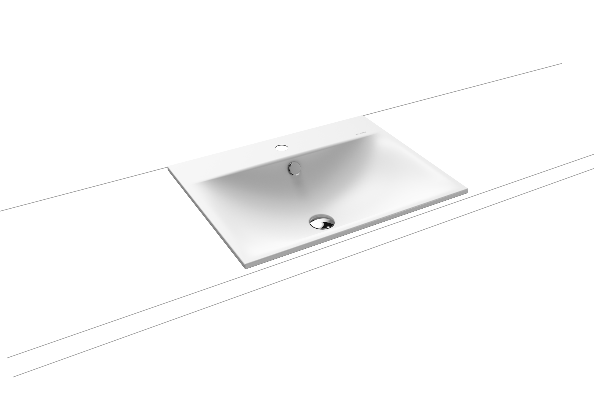 Умывальник KALDEWEI Сталь эмалированная 3037 258 альпийский белый матовый 30373319258