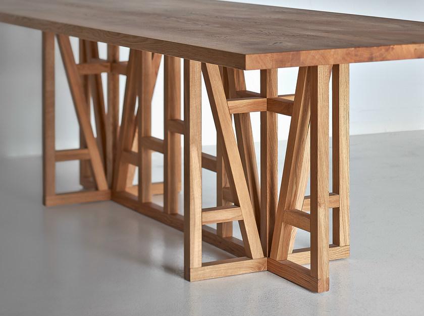 Vitamin Design Прямоугольный стол из массива дерева Fachwerk sun-id-1473135 - Вид №3