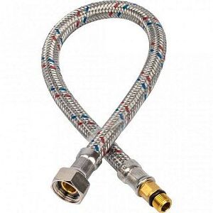 Гибкая подводка для воды ВР 3/8 х ВР 3/8 STOUT - 400 мм