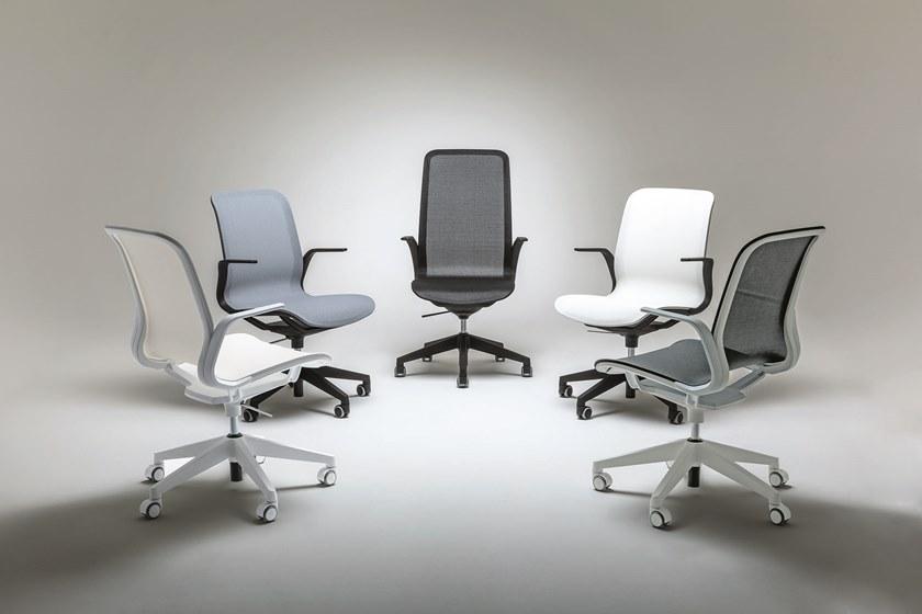 Luxy Стул для руководителя из нейлона® на колесиках со средней спинкой Smartlight sun-id-1470823 - Вид №3