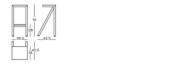 Высокий алюминиевый стул с подставкой для ног Magis Bureaurama ARCH-00109575 - Вид №5