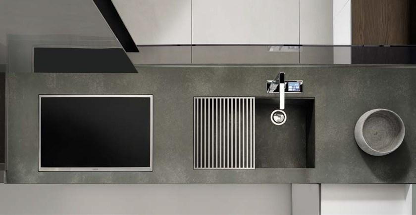 ERNESTOMEDA Кухня из Corian® с полуостровом Icon sun-id-1355402 - Вид №2