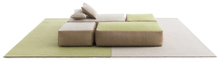 GAN Подушка из джута квадратная Raw sun-id-1344622 - Вид №1